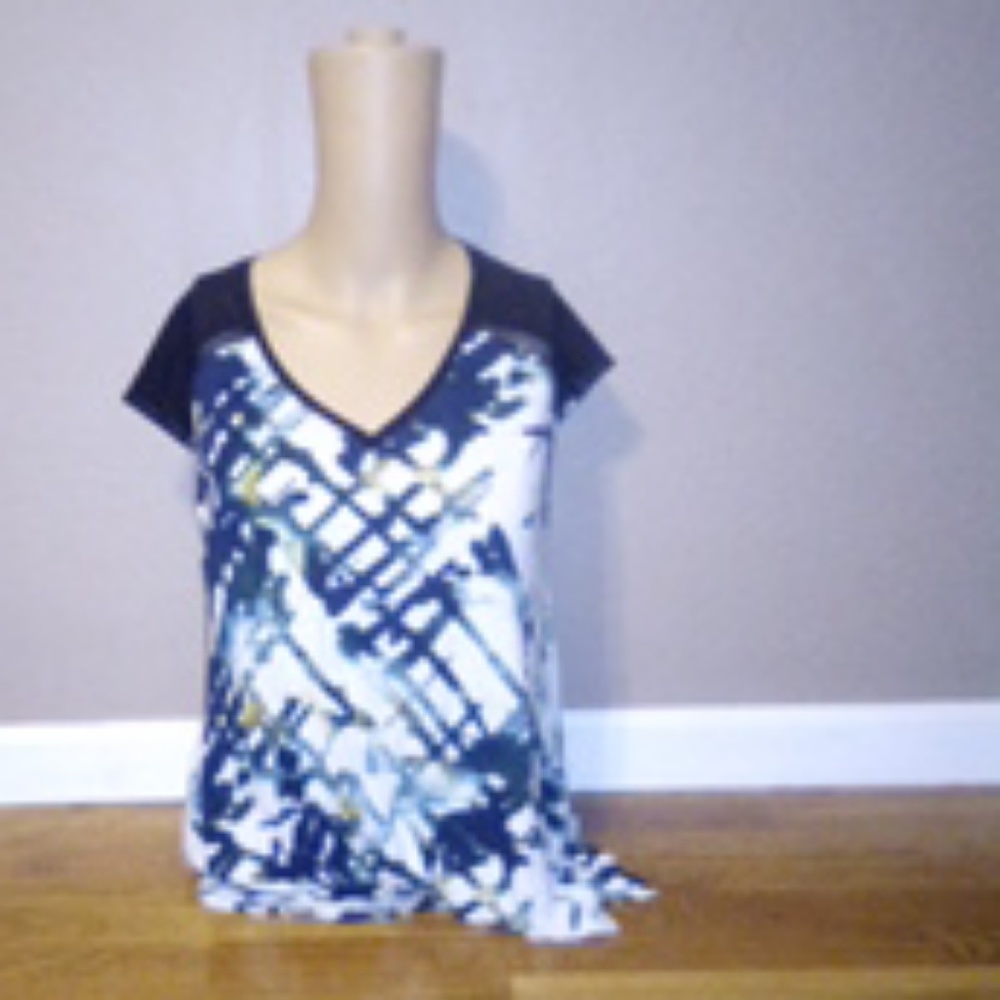 Multi color v neck